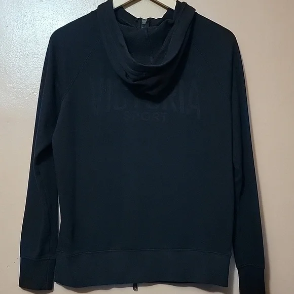 Victoria Secret Sport Black Zip-Up Hoodie Size XS/S - Picture 2 of 6